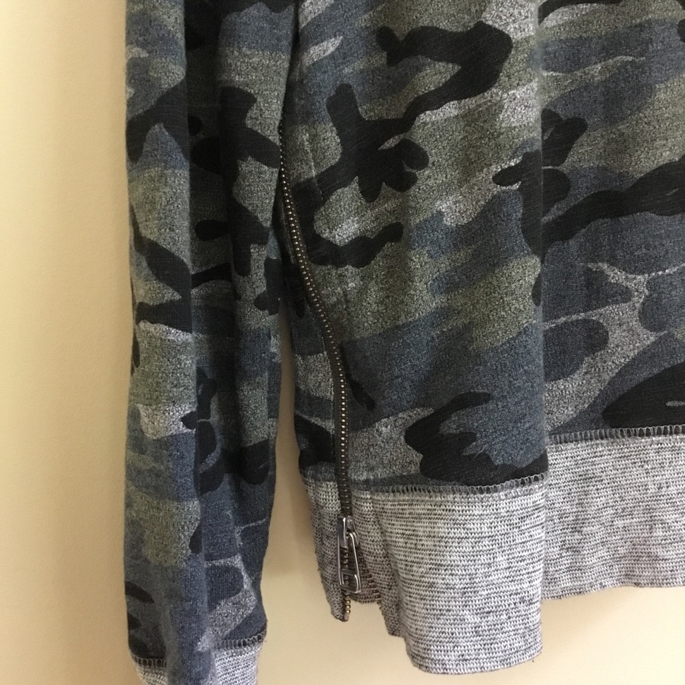 Sundry Camo Double Zip Pullover - image 3